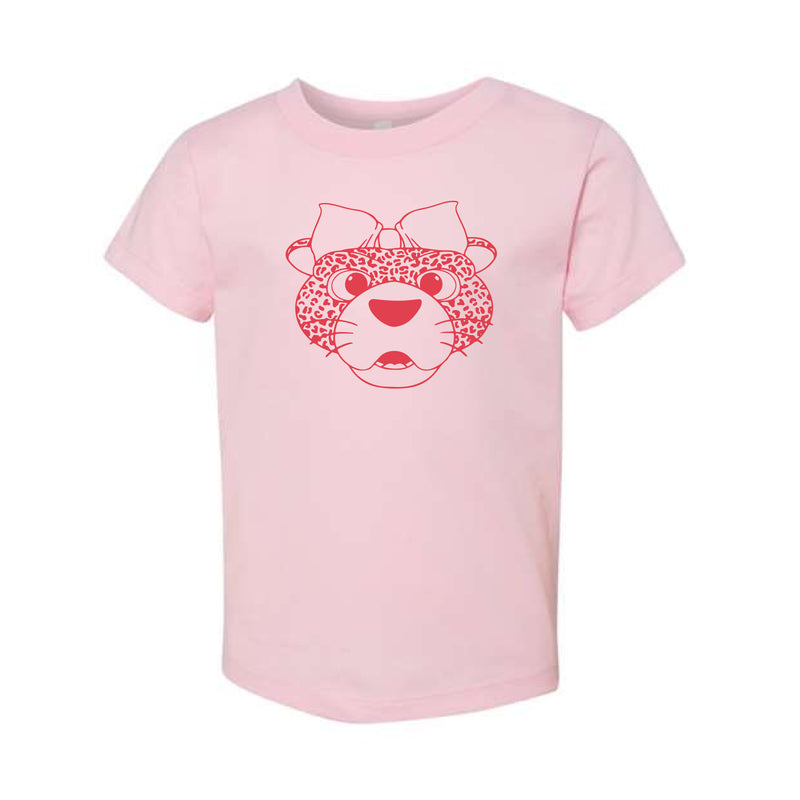 The Miss Pawla Outline Head | Toddler Pink Tee