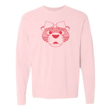 The Miss Pawla Outline Head | Adult Blossom Long Sleeve Tee