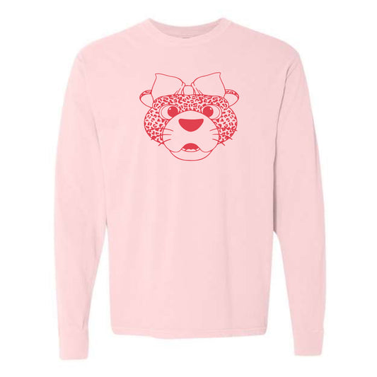 The Miss Pawla Outline Head | Adult Blossom Long Sleeve Tee