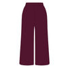 The Ava Airy Pants Hail State Woven Label | Deep Maroon