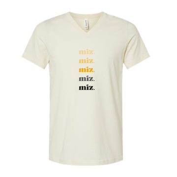 The Mizz Repeat | Natural V-Neck Tee