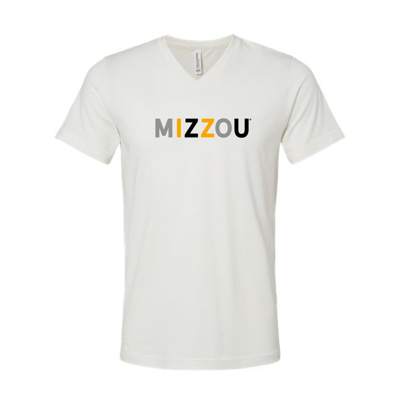 The Mizzou Multi | Vintage White V-Neck Tee