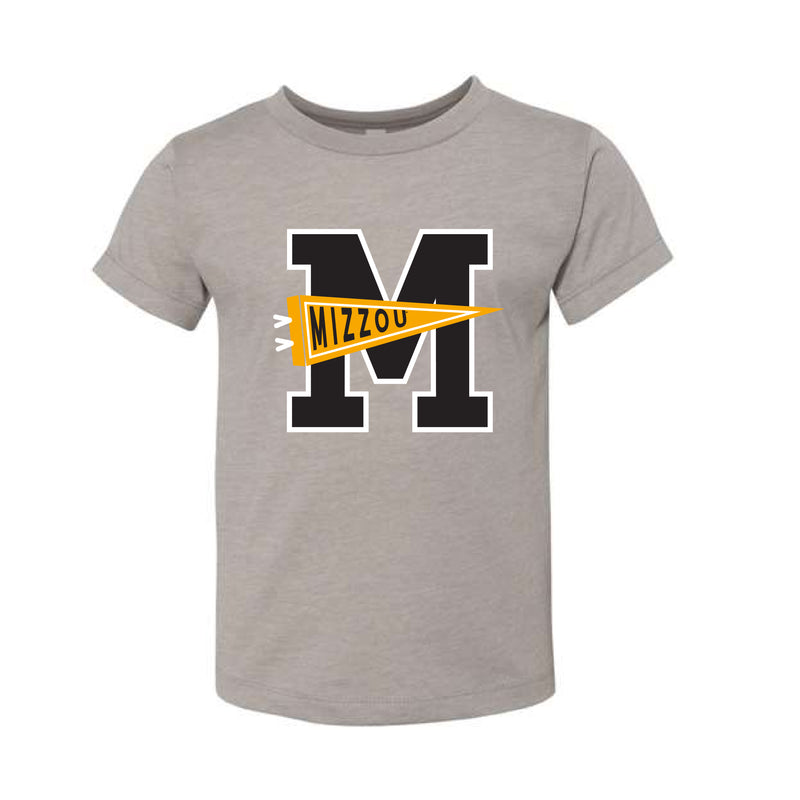 The Mizzou Pennant | Toddler Heather Stone Tee