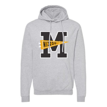 The Mizzou Pennant | Heather Grey Hoodie