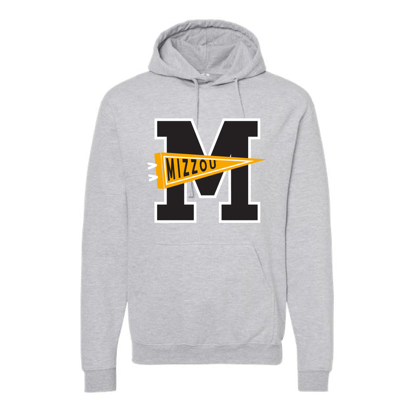 The Mizzou Pennant | Heather Grey Hoodie