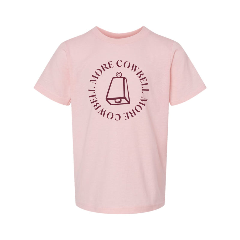 The More Cowbell Curve | Youth Pink Tee