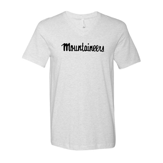 The Mountaineers Script Logo | Ash V-Neck