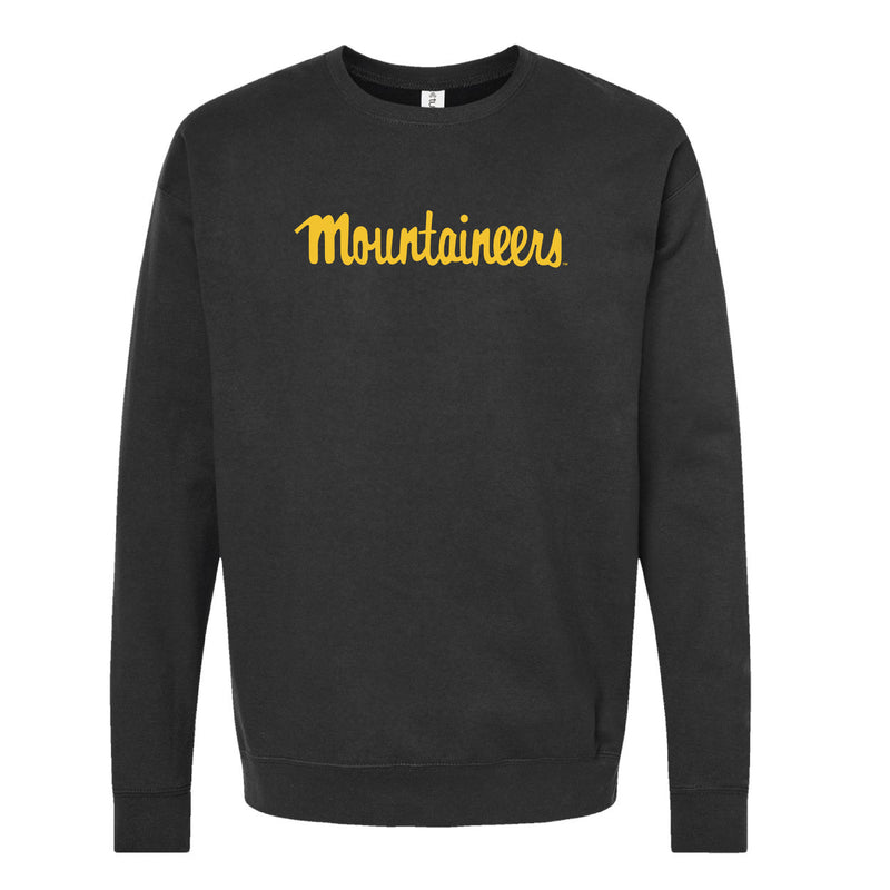 The Mountaineers Script Logo | Black Sweatshirt