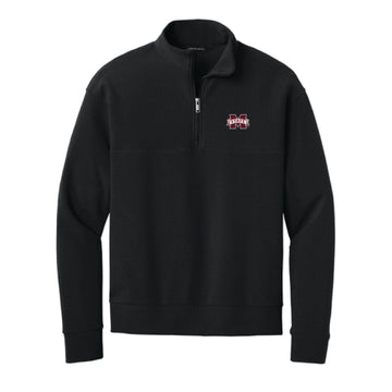 The M State Logo | Deep Black 1/4 Zip