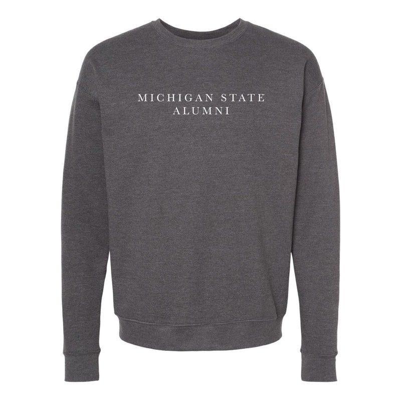 The MSU Alumni Serif | Heather Charcoal Sweatshirt