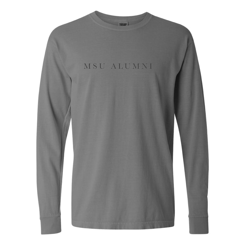 The MSU Alumni Serif | Grey Long Sleeve