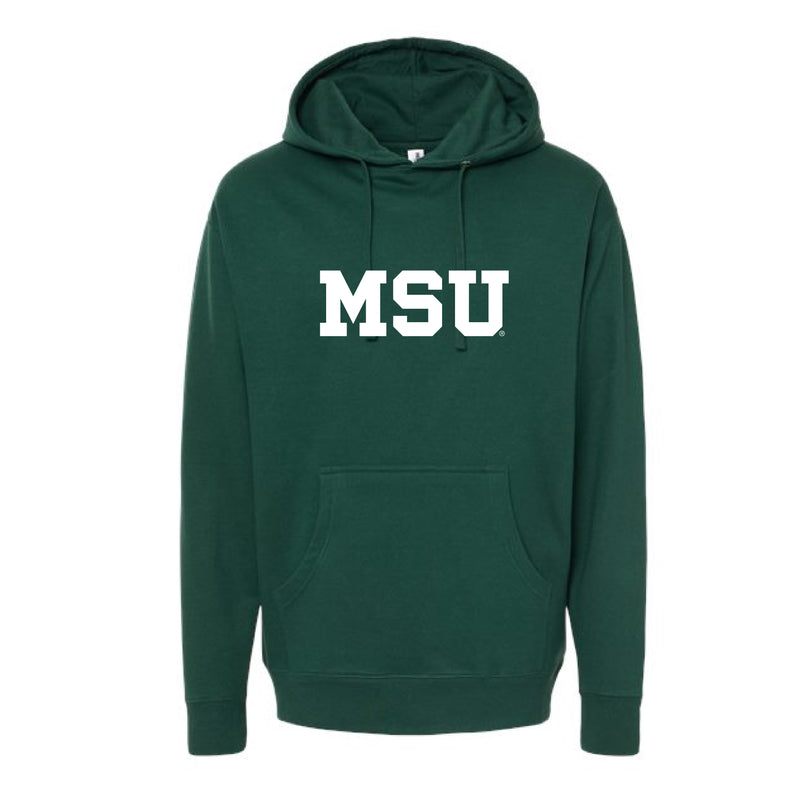 The MSU Block Logo | Forest Green Hoodie