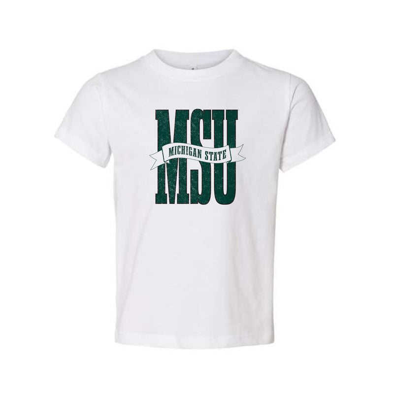 The MSU Banner | Toddler White Tee