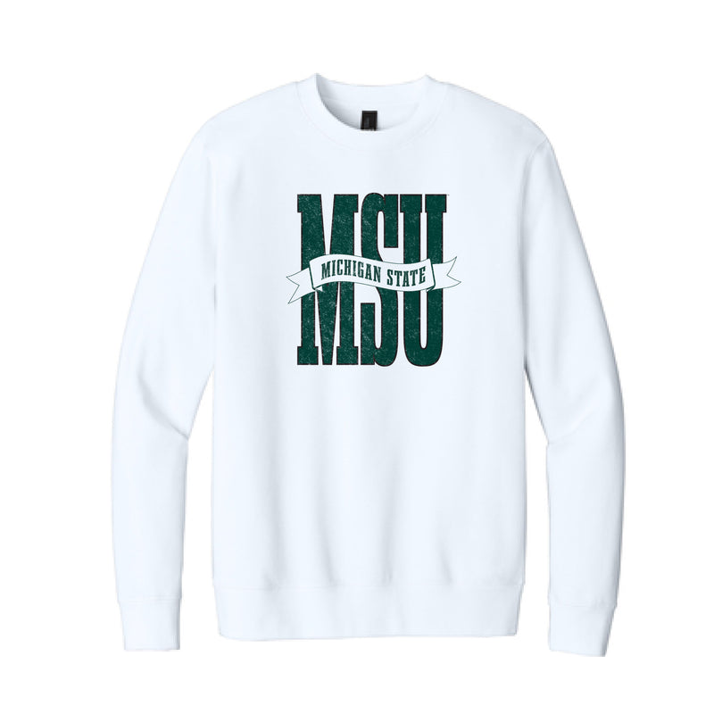 The MSU Banner | White Sweatshirt