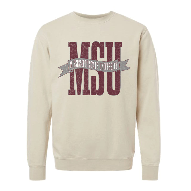 The MSU Banner | Ivory Sweatshirt