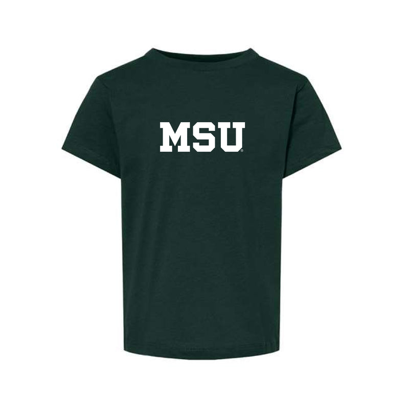 The MSU Block Logo | Toddler Forest Tee