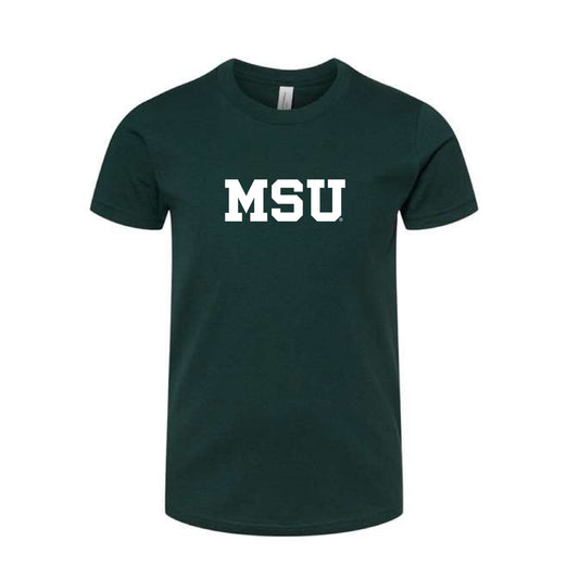 The MSU Block Logo | Youth Forest Tee