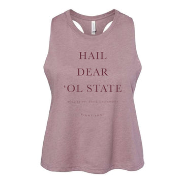 The MSU Fight Song | Heathered Orchid Racerback Tank