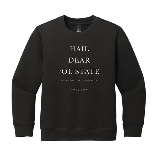 The MSU Fight Song | Youth Black Crewneck
