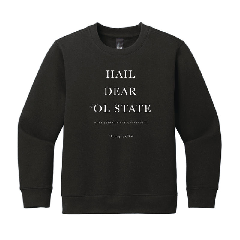 The MSU Fight Song | Youth Black Crewneck