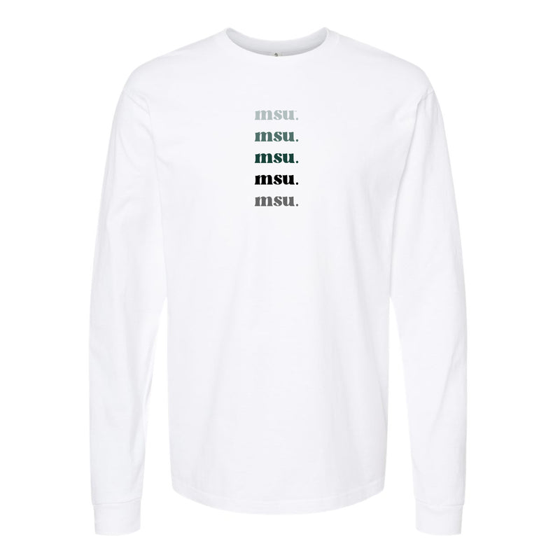 The MSU Repeat | White Long Sleeve