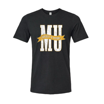 The MU Banner | Heather Black Tee