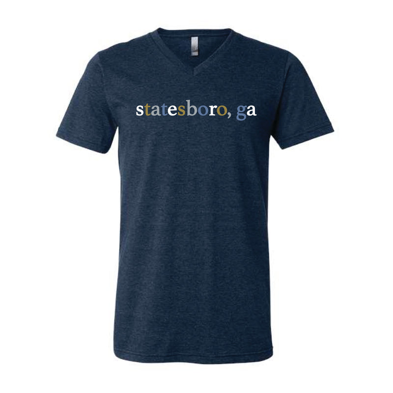 The Multi Statesboro, GA | Heather Navy V-Neck Tee