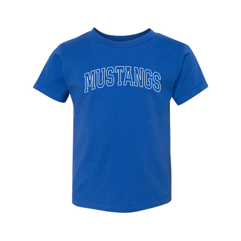 The Mustangs Arch Outline | Toddler True Royal Tee