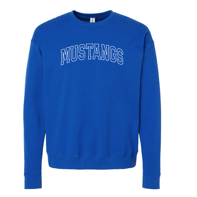 The Mustangs Arch Outline | Royal Sweatshirt