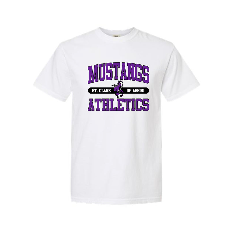 The Mustangs Athletics | White Tee