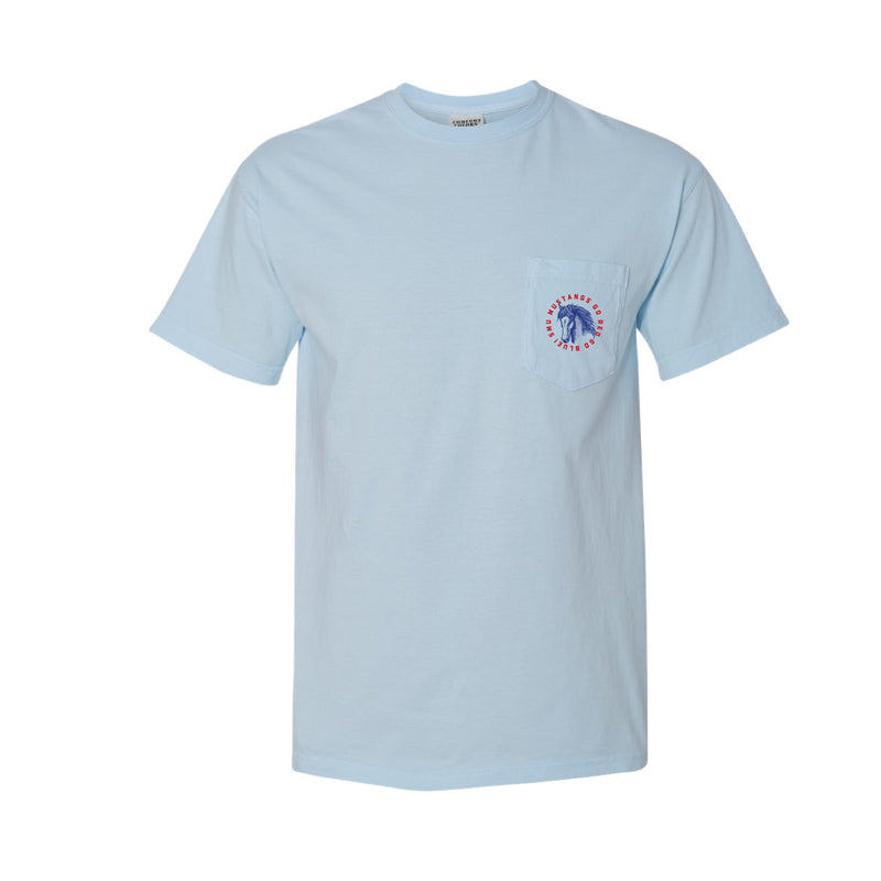 The Mustangs Spirit Circle | Chambray Pocket Tee