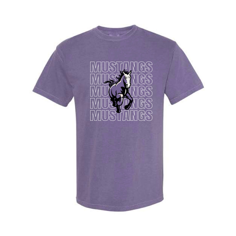 The Mustangs Repeat | Grape Tee