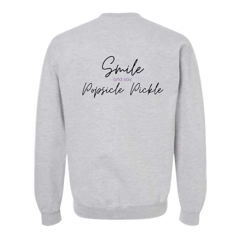 The Macie Outline | Sport Grey Crewneck Sweatshirt