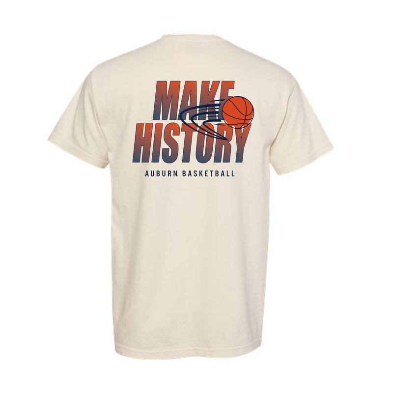 The Make History Auburn Basketball | Adult Ivory Tee