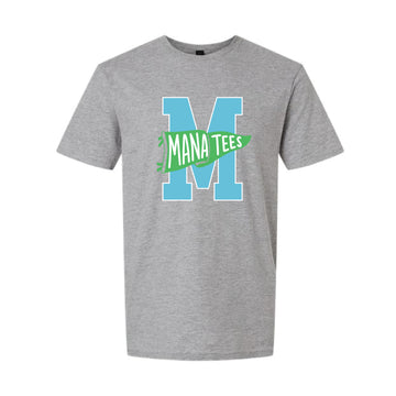 The Manatees Flag | Adult Sport Grey Tee