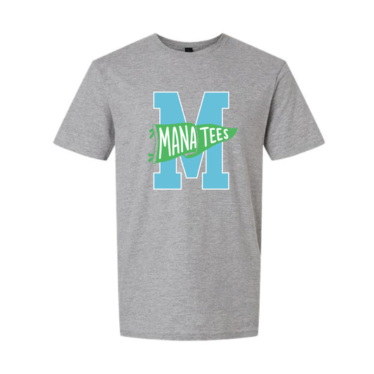 The Manatees Flag | Adult Sport Grey Tee