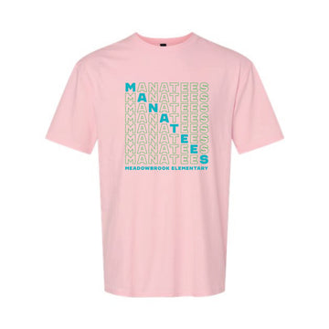 The Manatees Repeat | Adult Light Pink Tee