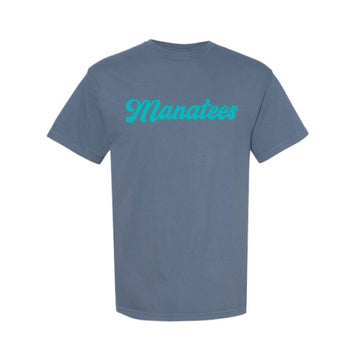 The Manatees Script | Adult Blue Jean Tee