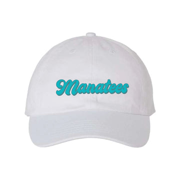 The Manatees Script | White Valucap Dad Hat
