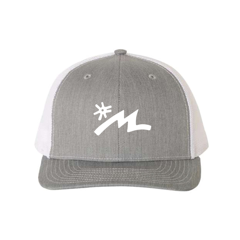 The Marannook Logo 3D Puff | Heather Grey/White Richardson Trucker Cap