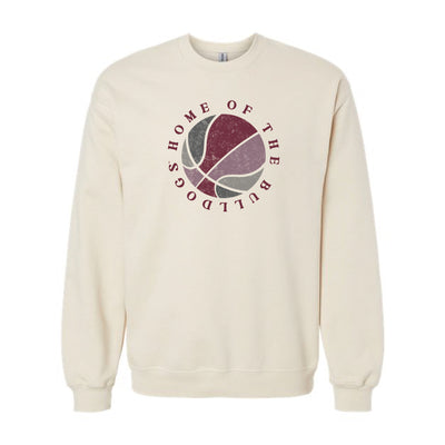 The Maroon & White Basketball | Sand Sweatshirt