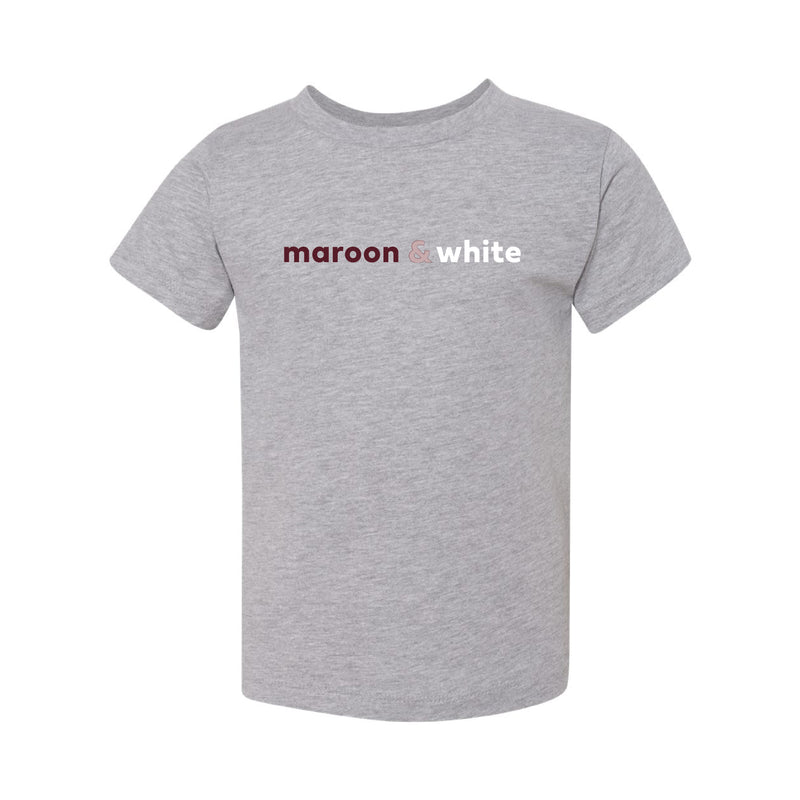 The Maroon & White | Athletic Heather Toddler Tee