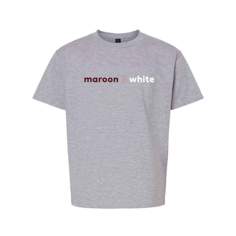 The Maroon & White | Youth Sport Grey Tee