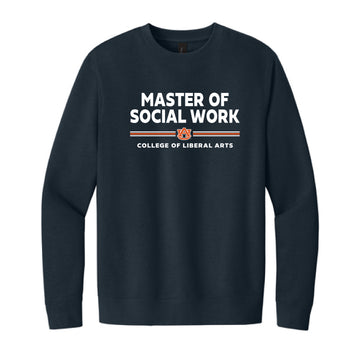 The Master of Social Work | New Navy Crewneck Sweatshirt