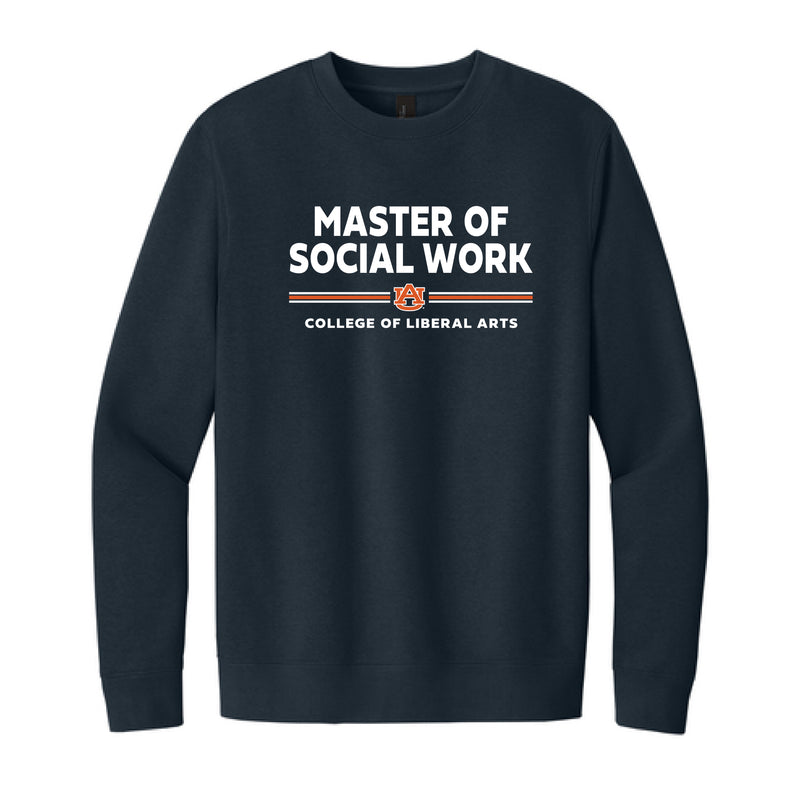 The Master of Social Work | New Navy Crewneck Sweatshirt