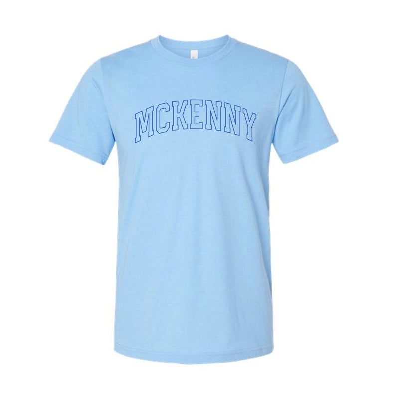 The McKenny Outline Arch | Heather Carolina Blue Tee