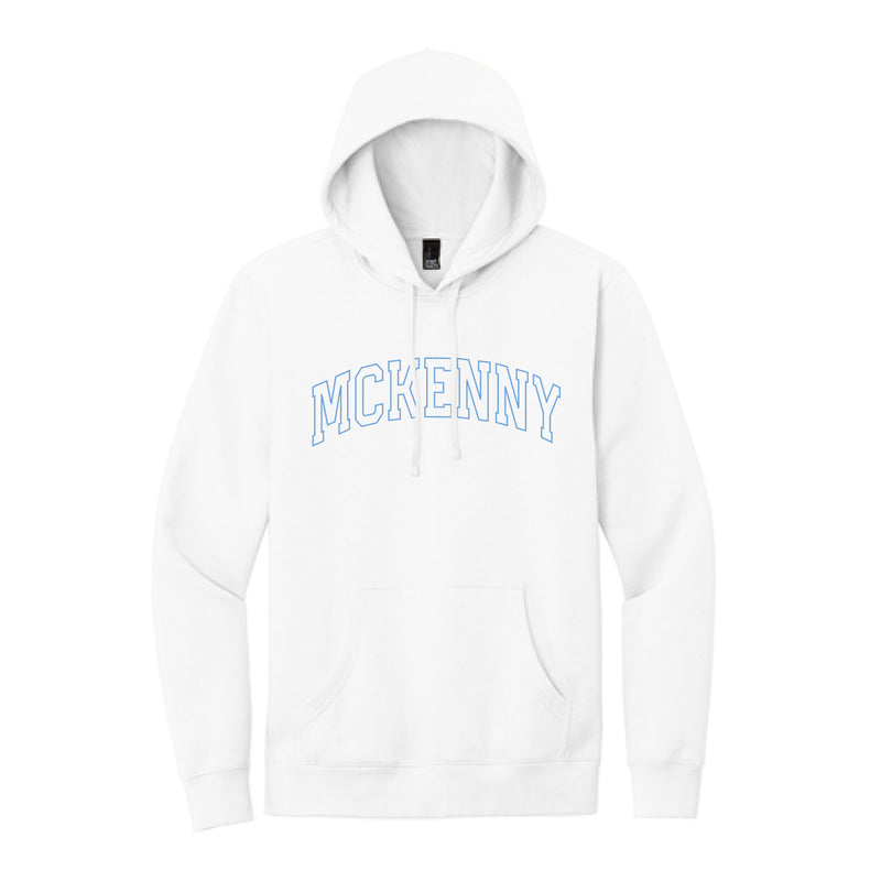 The McKenny Outline Arch | White Hoodie