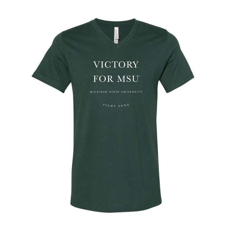 The Michigan State Fight Song | Forest V-Neck Tee