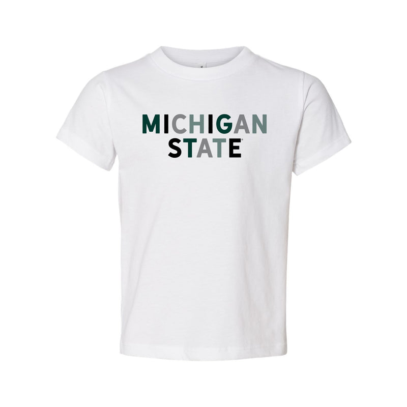 The Michigan State Multi | Toddler White Tee