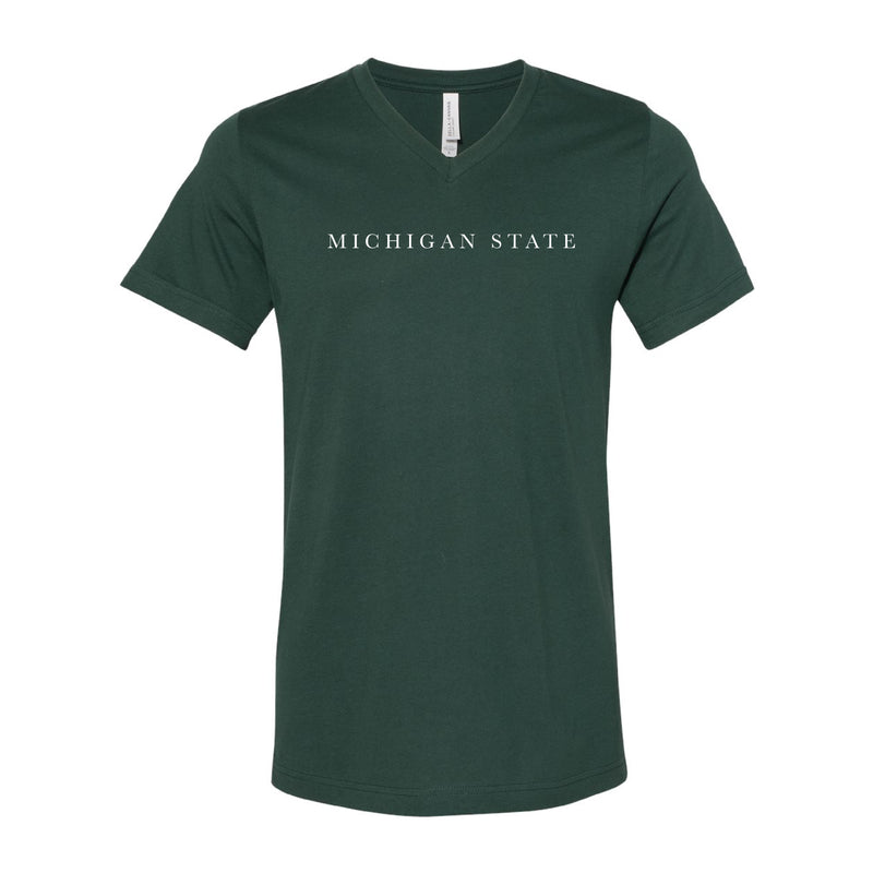 The Michigan State Serif | Forest V-Neck Tee